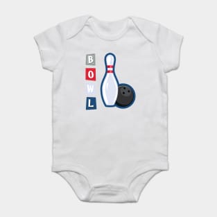 Retro Bowling Baby Bodysuit